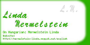 linda mermelstein business card